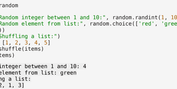 A python snippet image